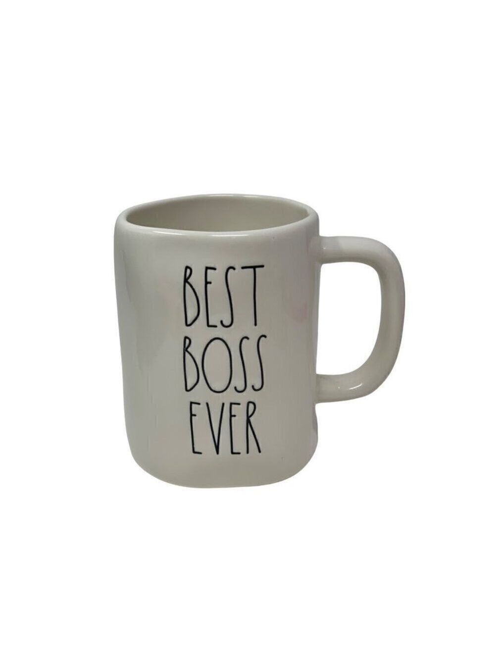 Rae Dunn Large Coffee Mug BEST BOSS EVER RD Kitchen Decor Gift Holiday LL Office